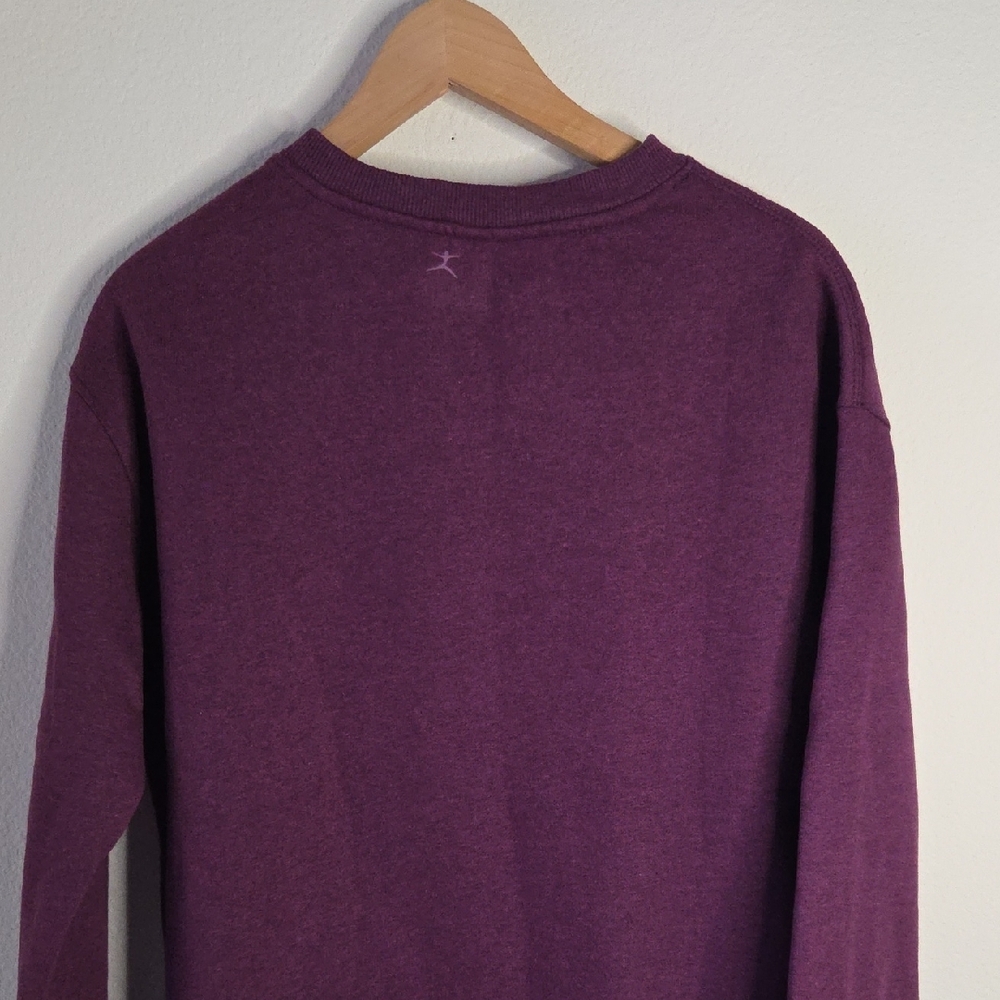 Danskin Crewneck Sweatshirt in Burgundy Sz L NWT Soft Cozy Comfy Casual Giftable - Picture 7 of 12